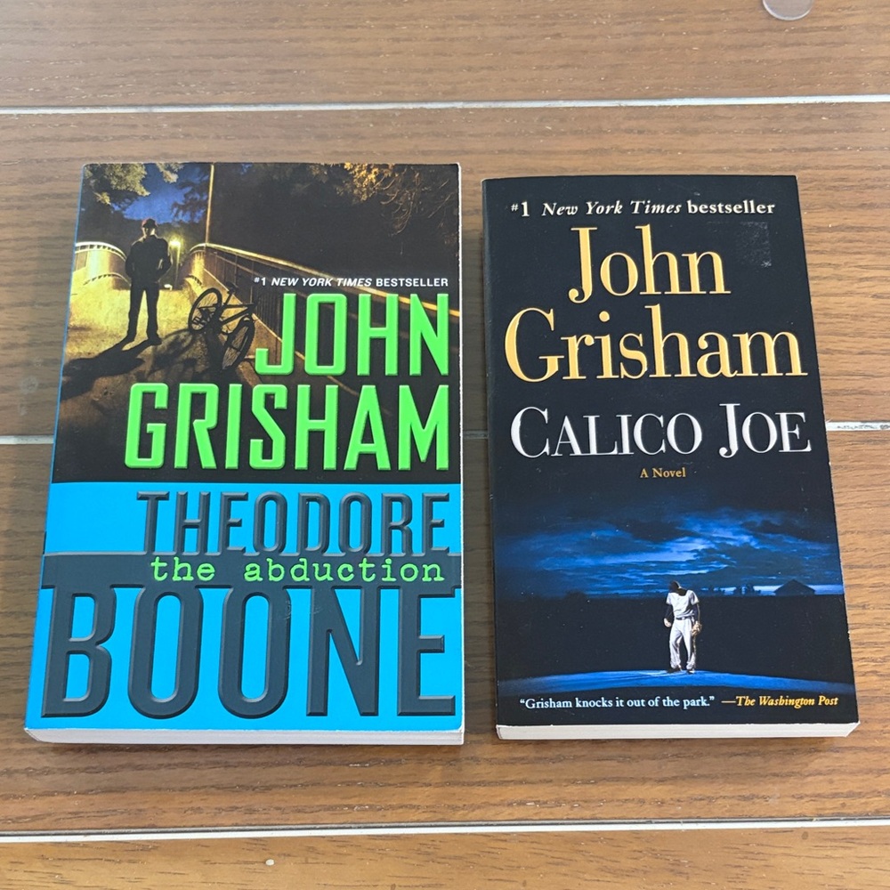 2 John Grisham Books - Calico Joe & Theodor Boone The Abduction